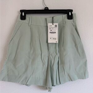 Zara Light Green Women's Bermudas